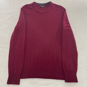 Banana Republic Mens Extra Fine Merino Wool Knit Sweater Size XL Preppy Luxury